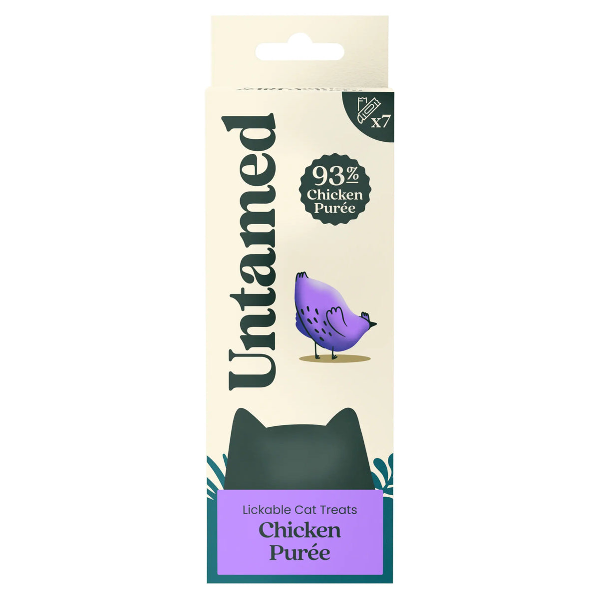Chicken Puree 7 Sachet 105g by untamed at The British Vault