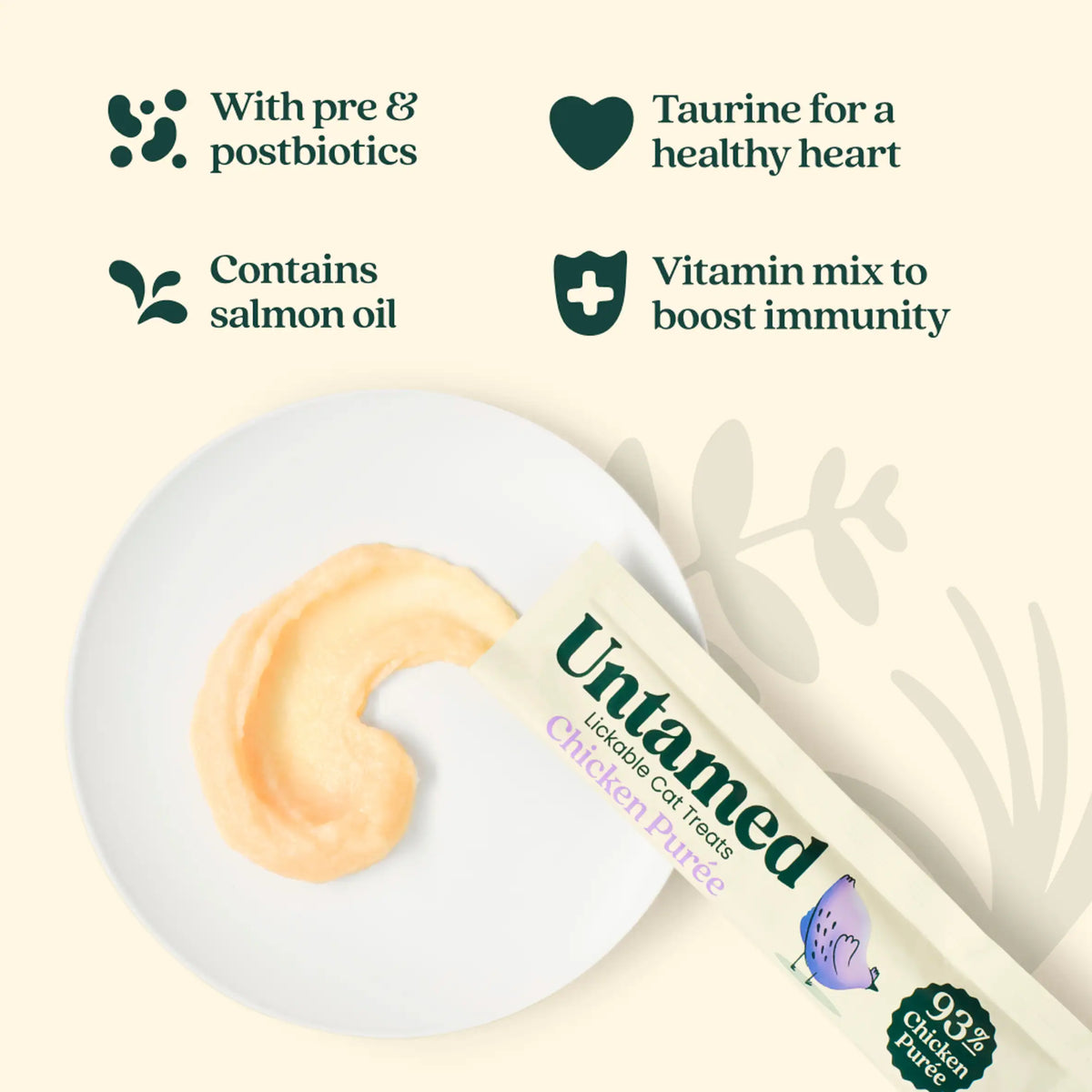 Chicken Puree 7 Sachet 105g by untamed at The British Vault