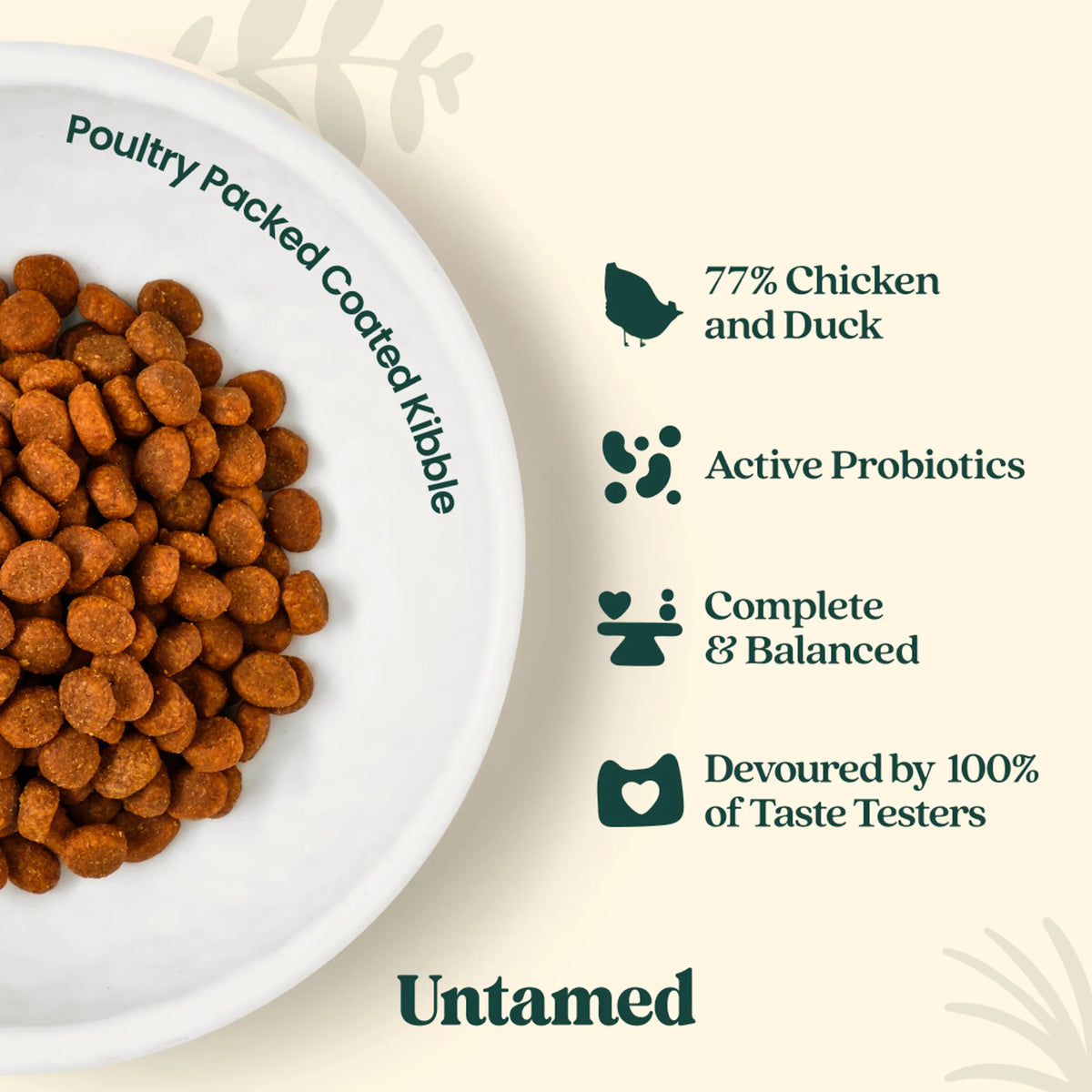 Coated Kibble Chicken And Duck Cat by untamed at The British Vault