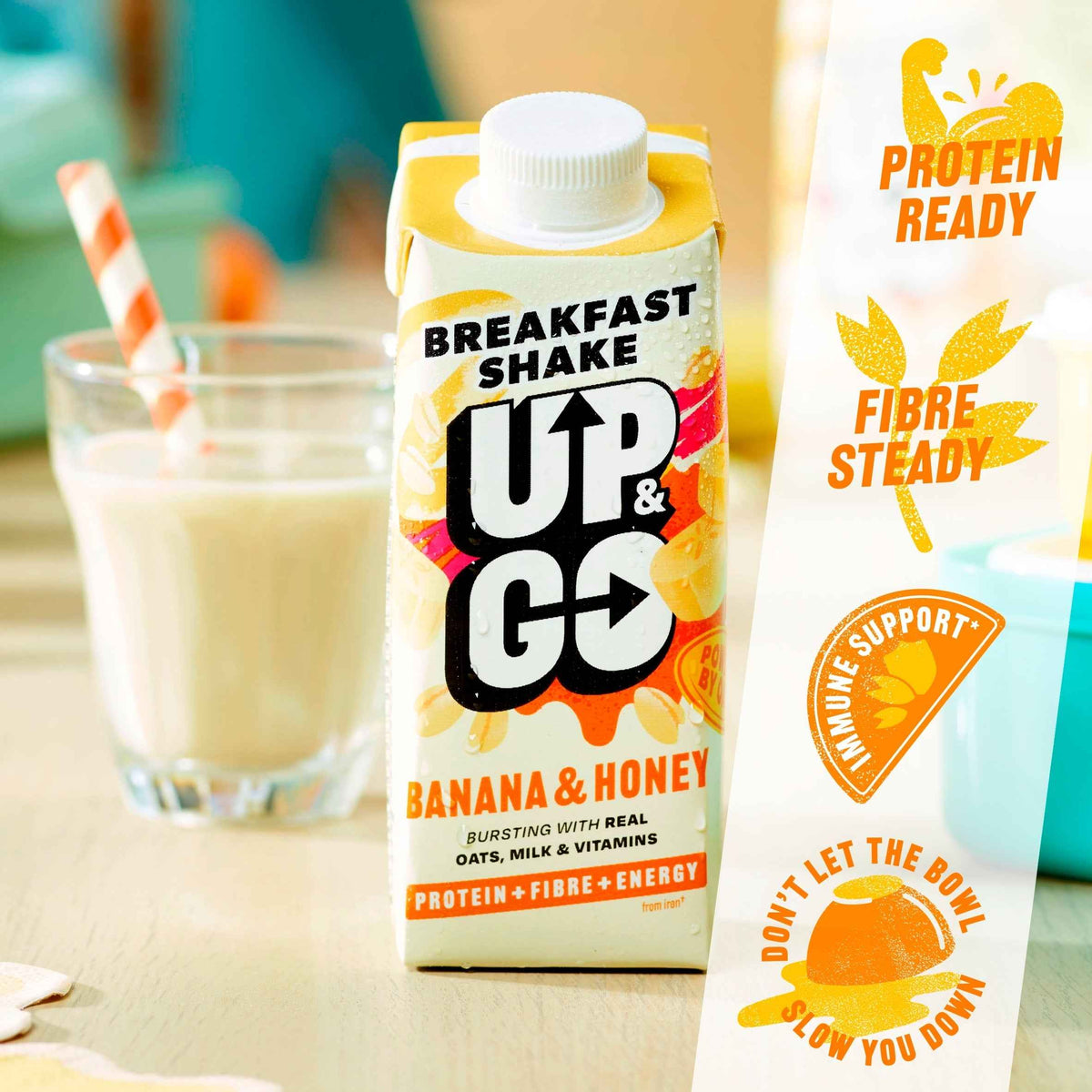 Breakfast Shake - Banana & Honey 300ml by UP & GO
