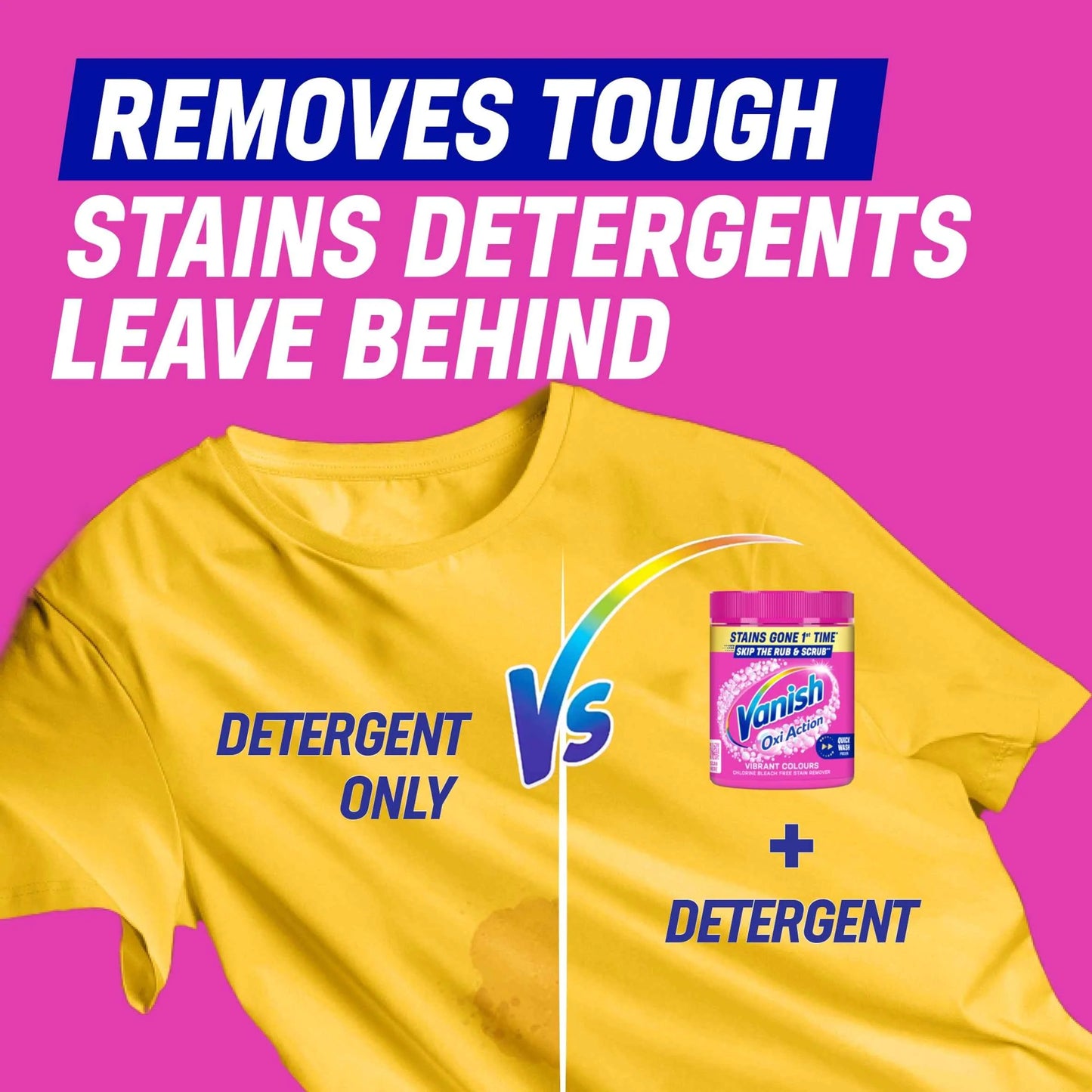 Gold Oxi Action Stain Remover For by Vanish
