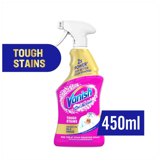 Gold Oxi Action Stain Remover Pre-wash Spray 450ml by Vanish