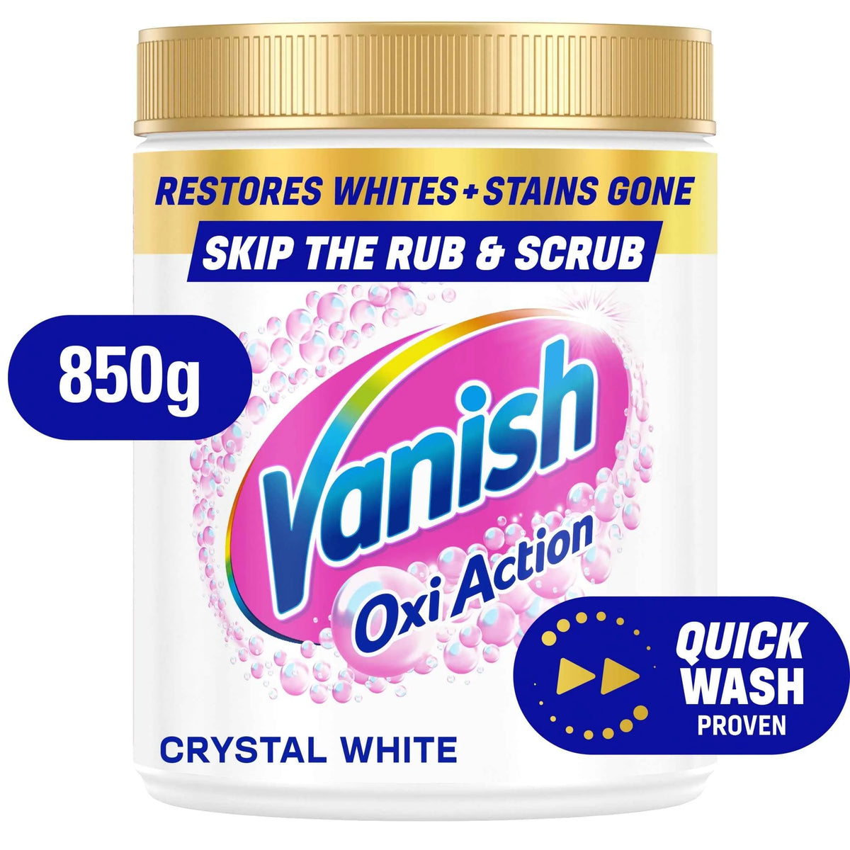 Gold Oxi Action Whitener & Stain Remover For Whites 850g by Vanish