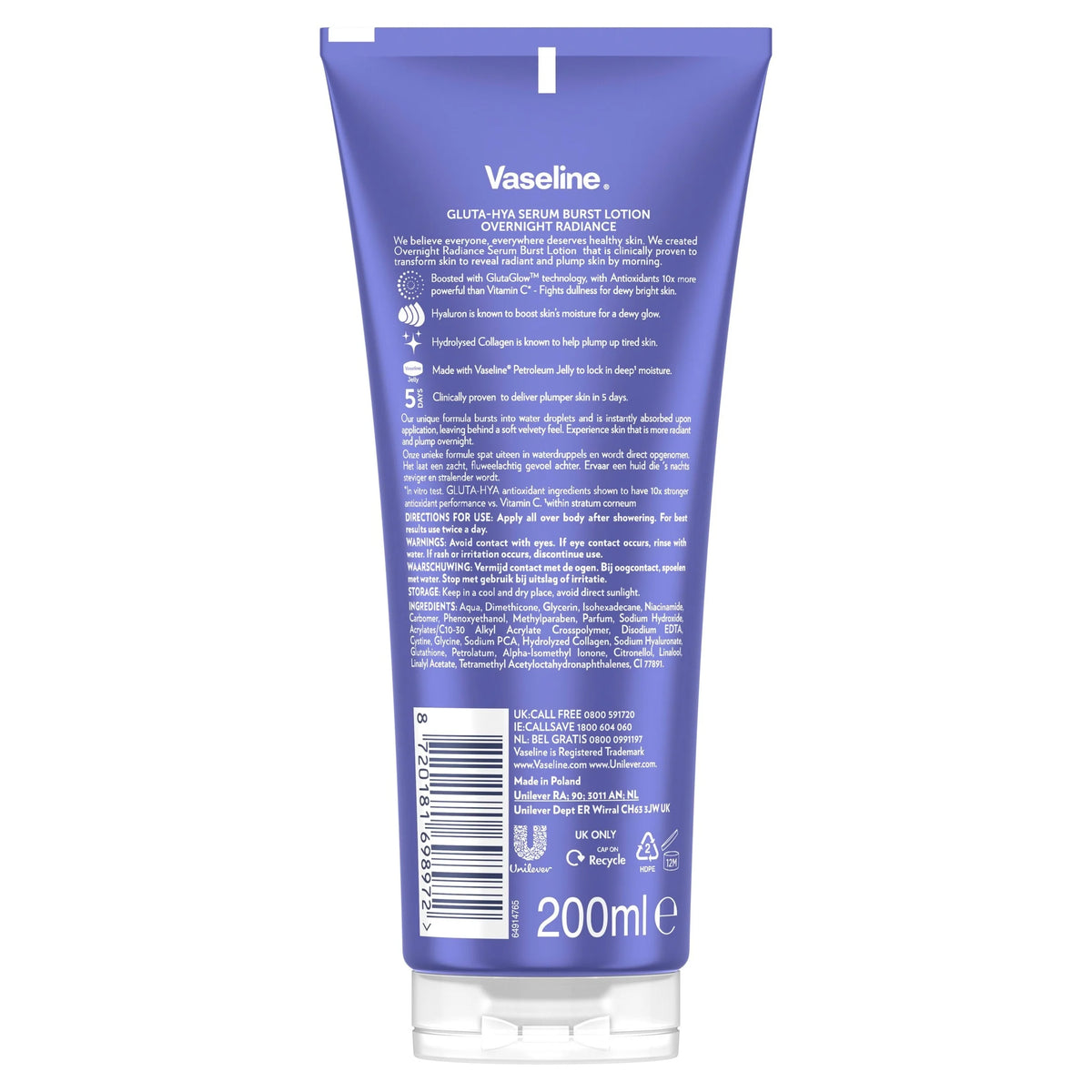 Gluta-hya Overnight Radiance Body by Vaseline