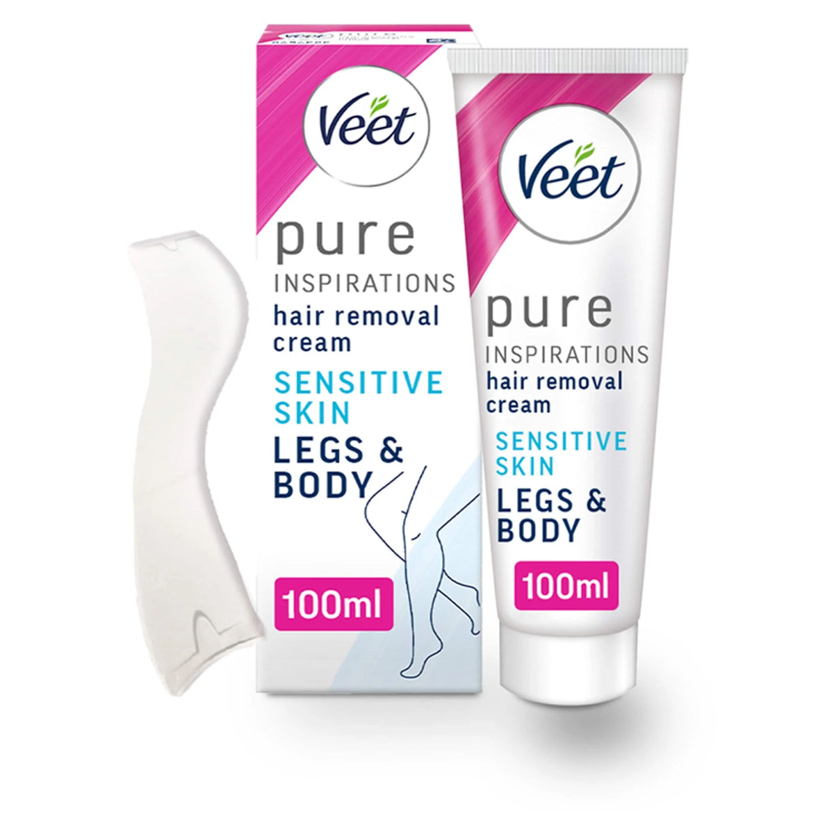 Pure Hair Removal Cream Legs & Body Sensitive 100ml by VEET