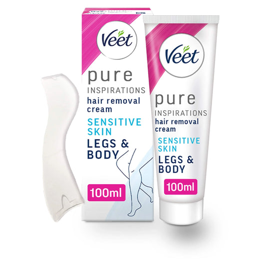 Pure Hair Removal Cream Legs & Body Sensitive 100ml by VEET