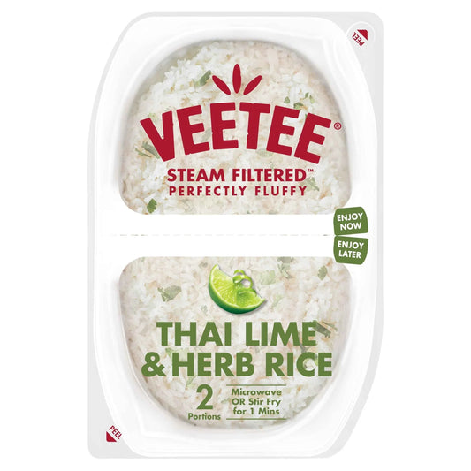 Heat & Eat Thai Lime & Herb Rice 2x125g by VEETEE