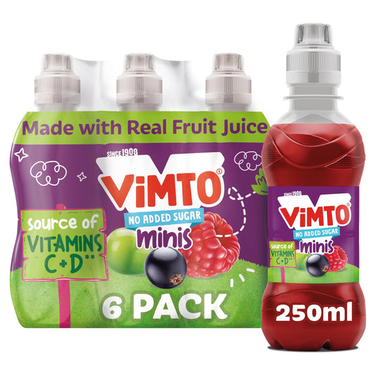 No Added Sugar Minis Mixed Fruit Juice by VIMTO