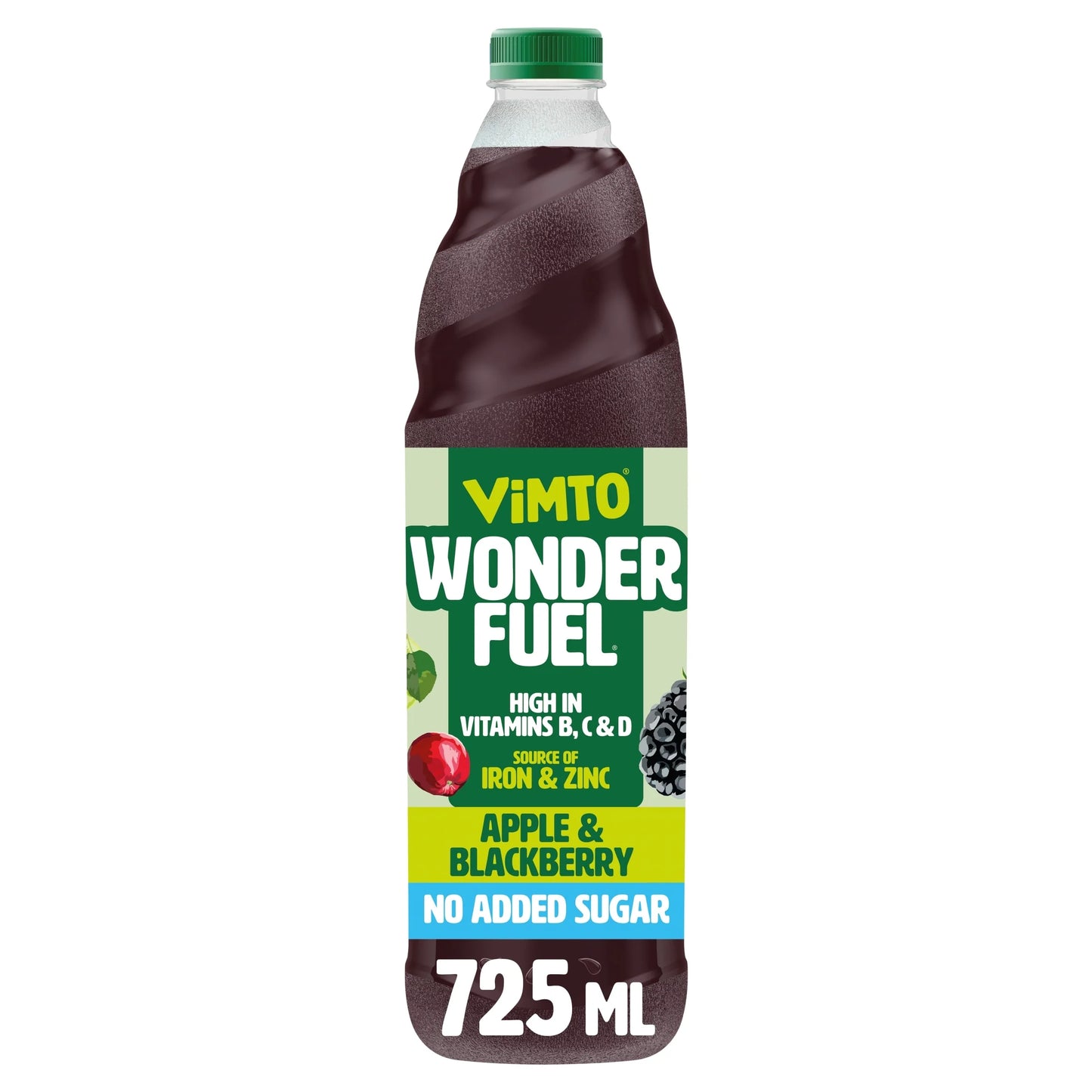 Wonderfuel Apple & Blackberry Squash 725ml by VIMTO