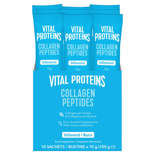 Collagen Peptides 10 Sachet 10g by VITAL PROTEINS at The British Vault