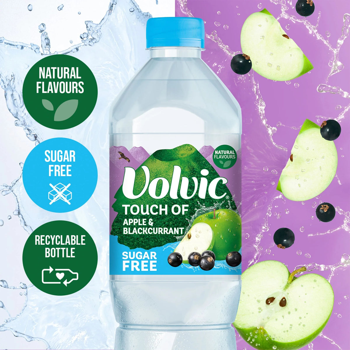 Touch Of Fruit Apple & Blackcurrant by VOLVIC