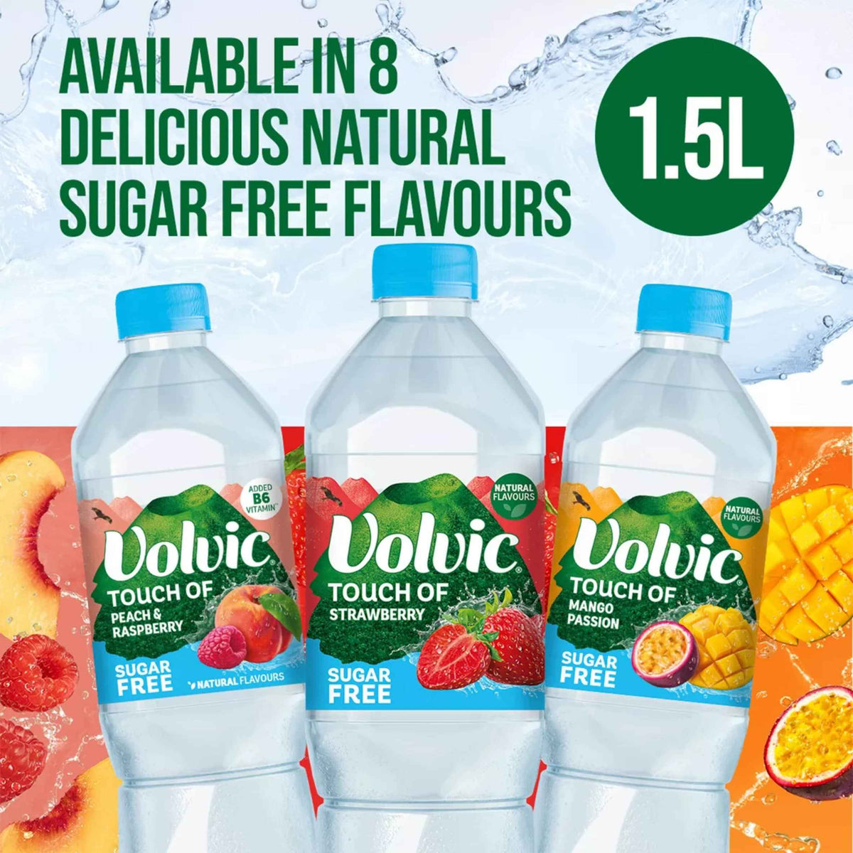 Touch Of Fruit Peach & Raspberry Sugar by VOLVIC