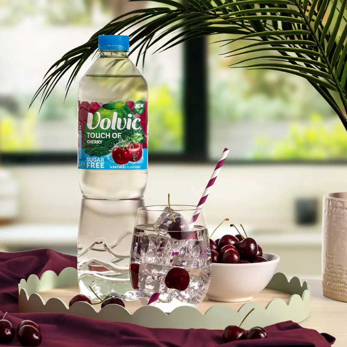 Touch Of Fruit Sugar Free Cherry by VOLVIC at The British Vault