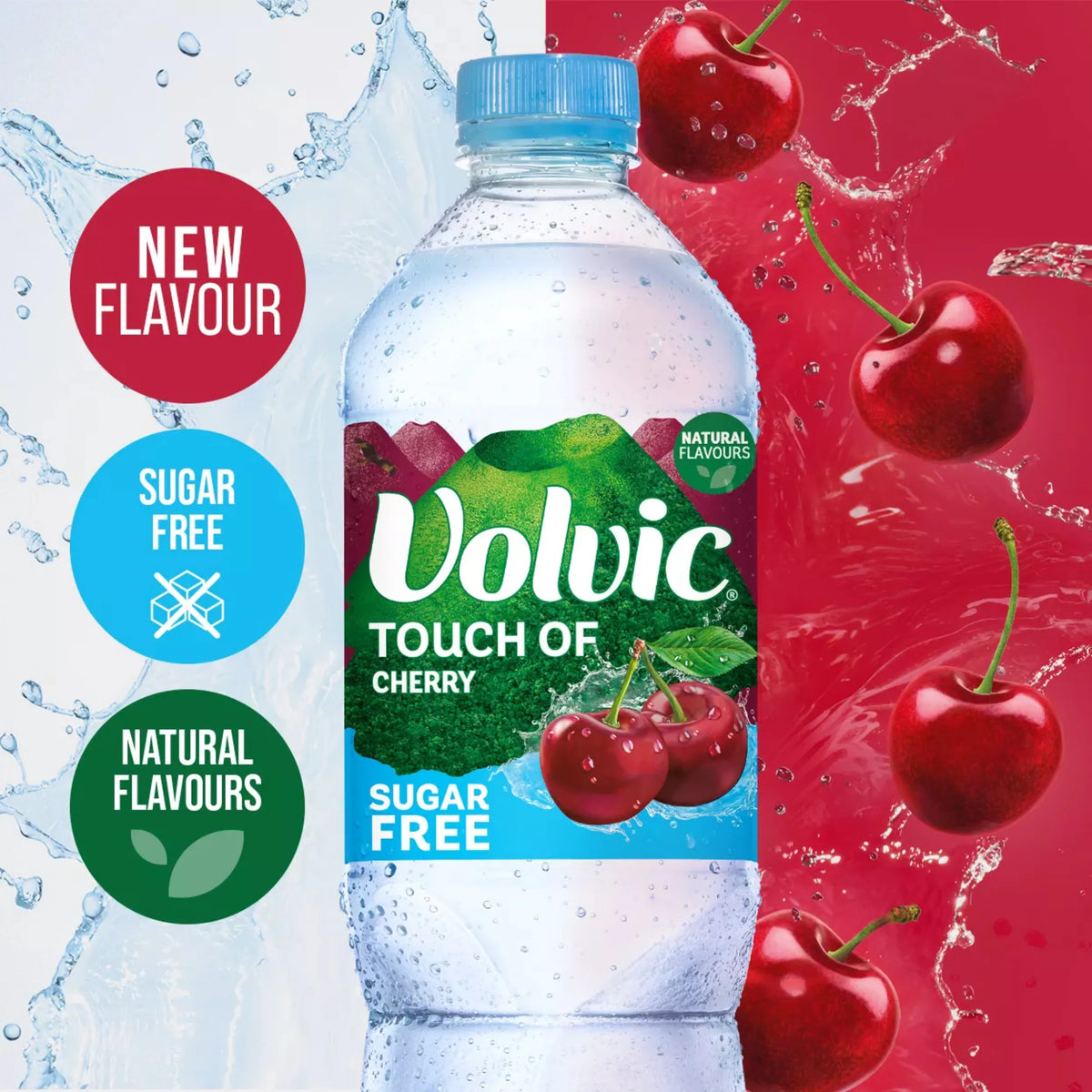 Touch Of Fruit Sugar Free Cherry by VOLVIC at The British Vault