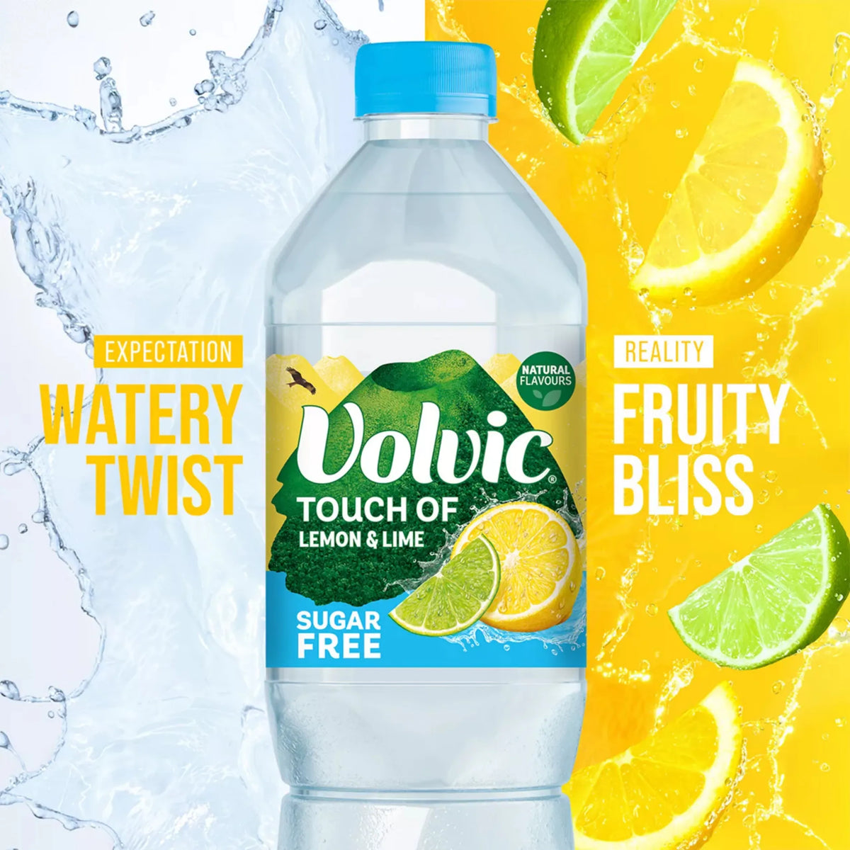 Touch Of Lemon & Lime Sugar Free by VOLVIC at The British Vault