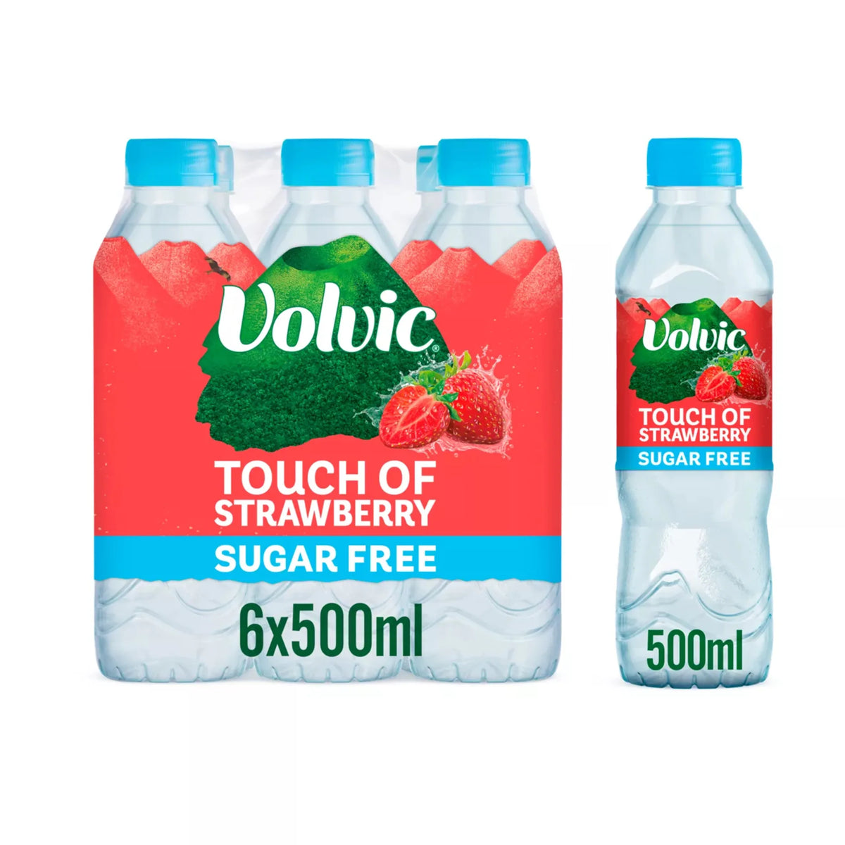 Touch Of Strawberry Sugar Free by VOLVIC at The British Vault