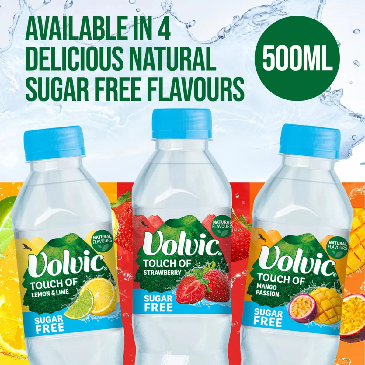 Touch Of Strawberry Sugar Free by VOLVIC at The British Vault