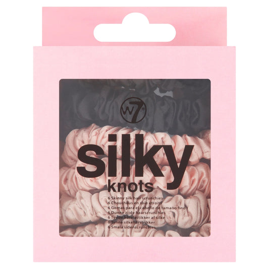 Silky Knots Skinny Silk Hair Scrunchies 6 by W7