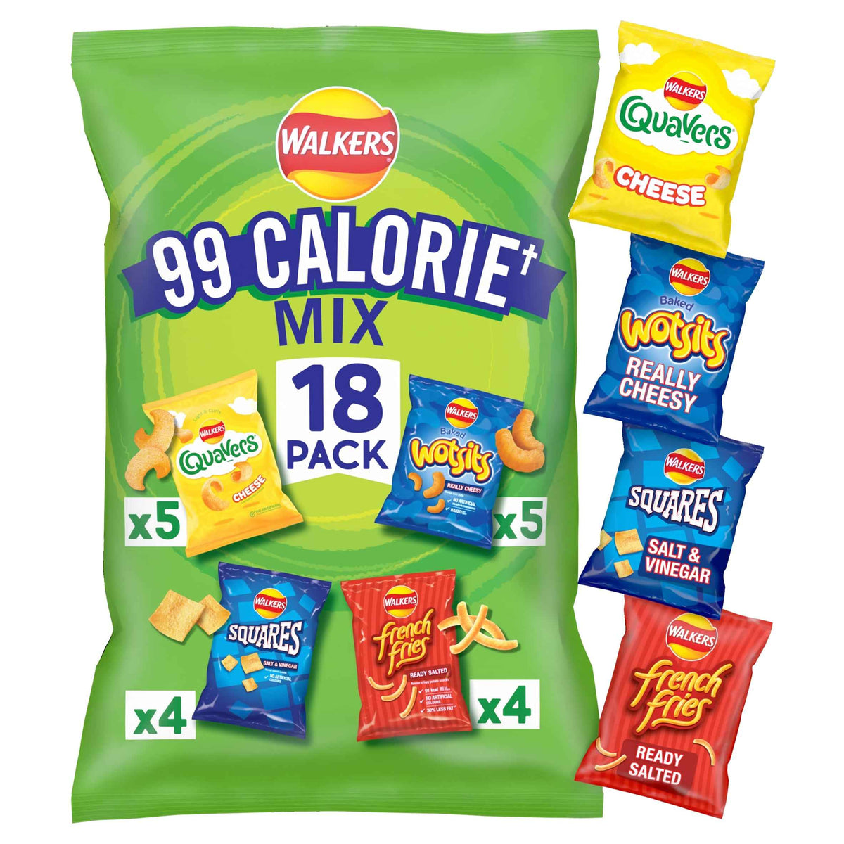99 Calorie Mix Multipack Crisps 18 by WALKERS