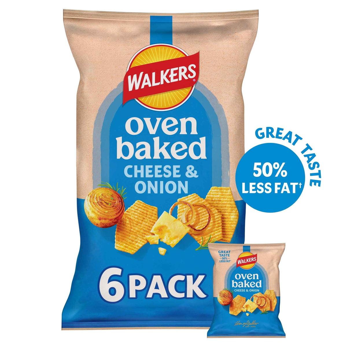 Cheese & Onion Multipack Crisps by WALKERS BAKED