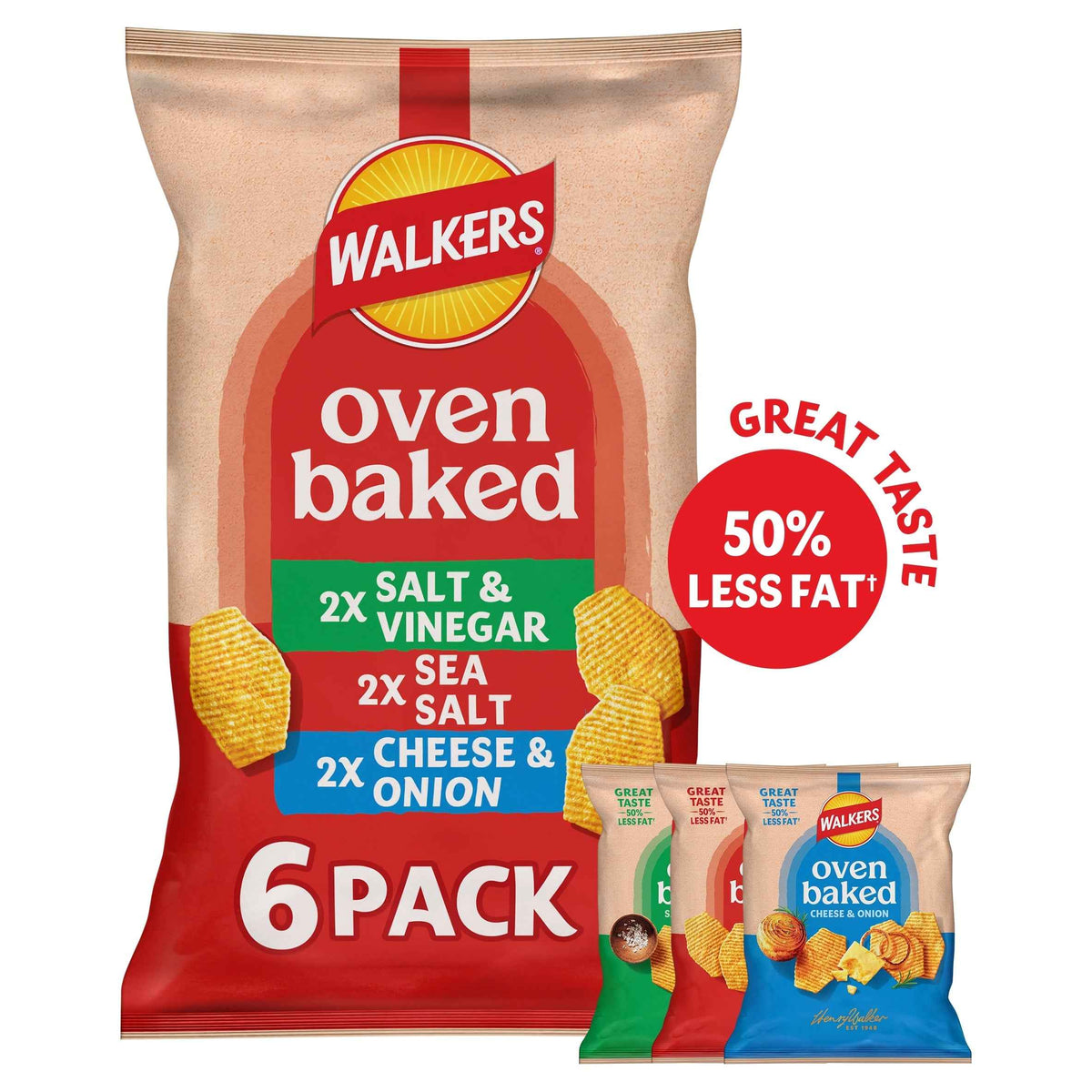 Variety Multipack Crisps 6x22g by WALKERS BAKED
