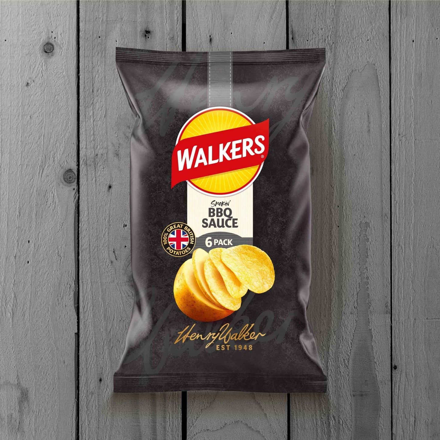 Bbq Multipack Crisps 6 X 25g by WALKERS