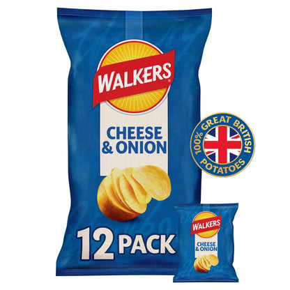 Cheese & Onion Multipack Crisps 12x25g by WALKERS