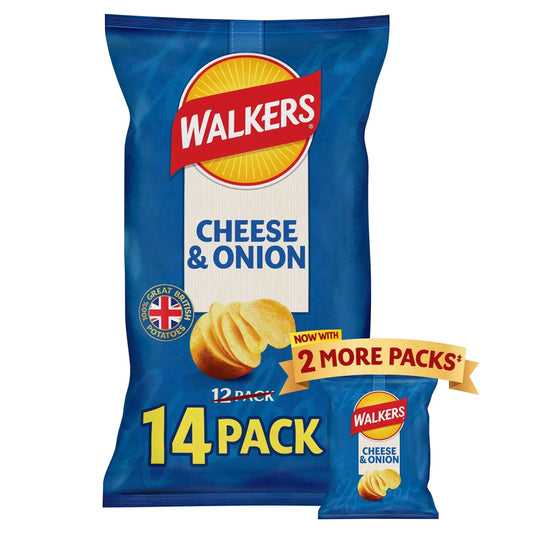 Cheese & Onion Multipack Crisps 14x25g by WALKERS