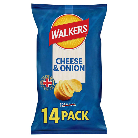 Cheese & Onion Multipack Crisps 14x25g by WALKERS