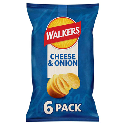 Cheese & Onion Multipack Crisps 6x25g by WALKERS
