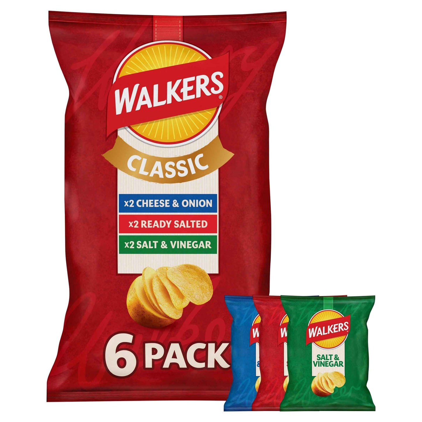 Classic Variety Multipack Crisps 6x25g by WALKERS