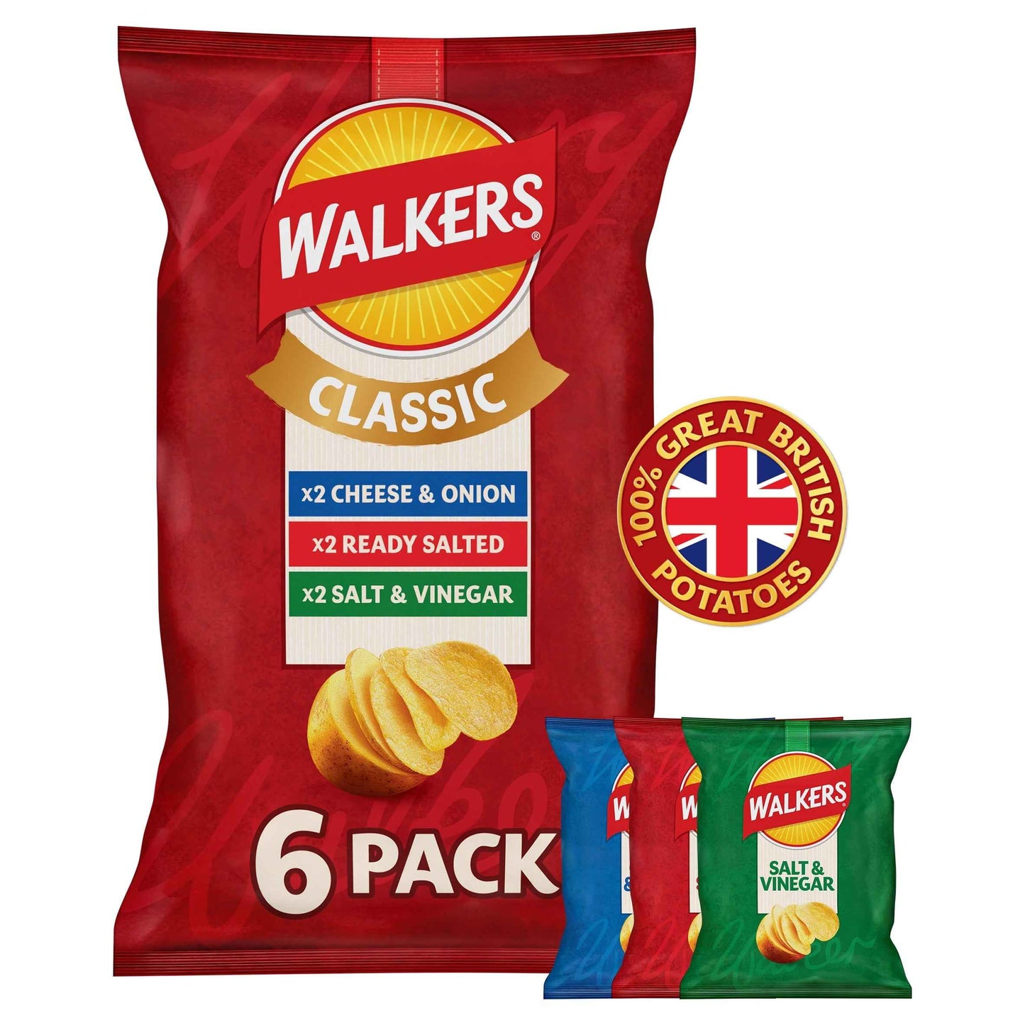 Classic Variety Multipack Crisps 6x25g by WALKERS