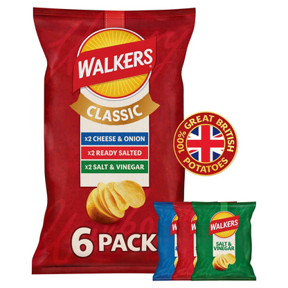 Classic Variety Multipack Crisps 6x25g by WALKERS