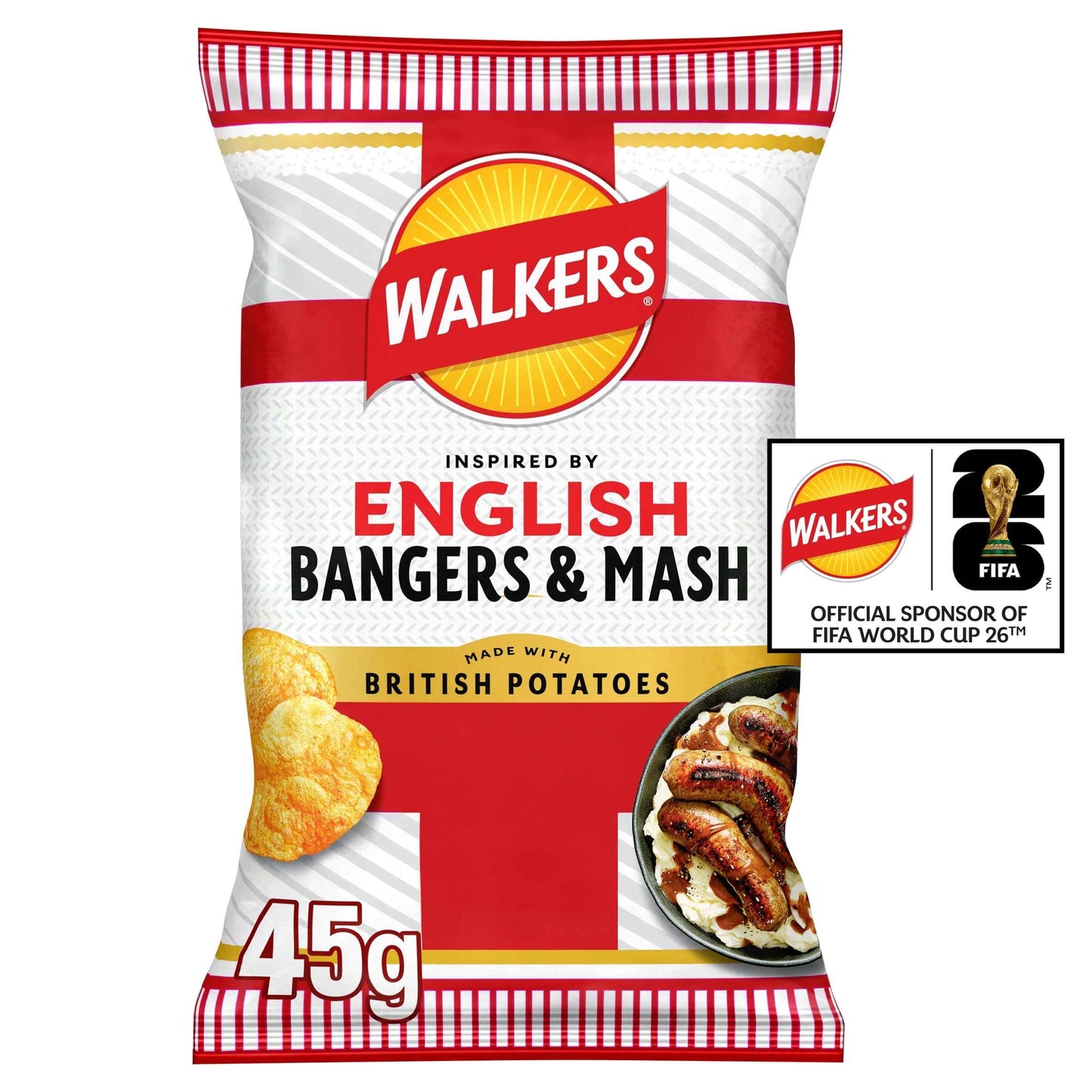 English Bangers & Mash Flavour Potato by WALKERS