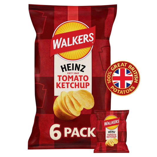 Heinz Tomato Ketchup Multipack Crisps by WALKERS