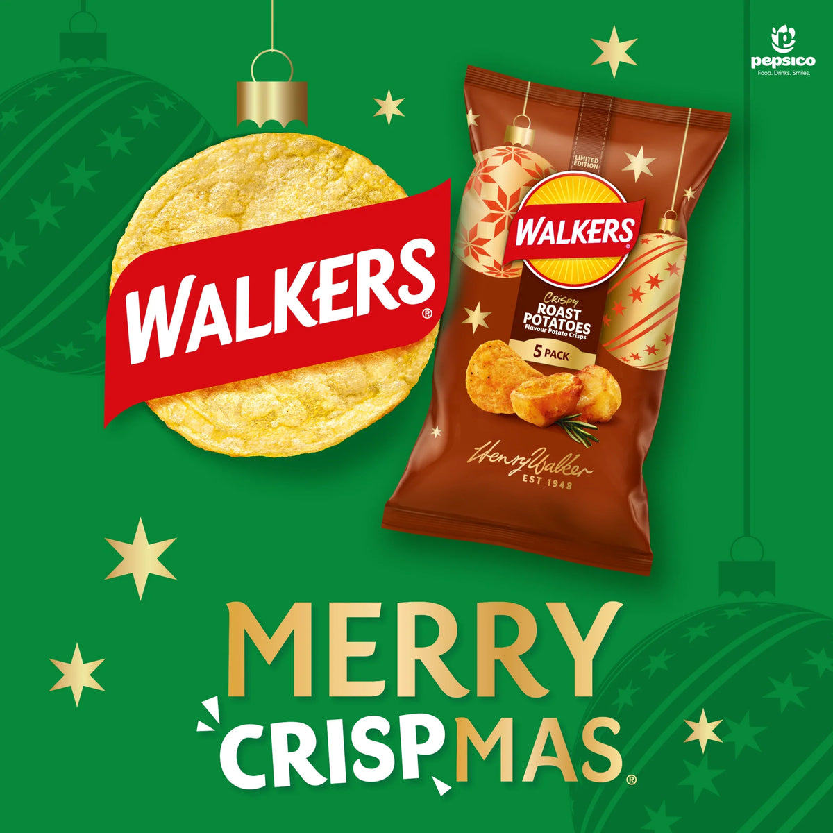 Limited Edition Crispy Roast Potatoes by WALKERS at The British Vault
