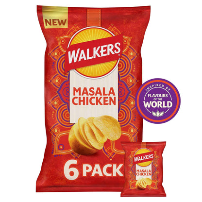 Masala Chicken Multipack Crisps 6 X by WALKERS