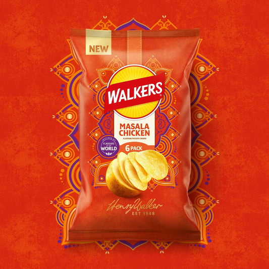 Masala Chicken Multipack Crisps 6 X by WALKERS