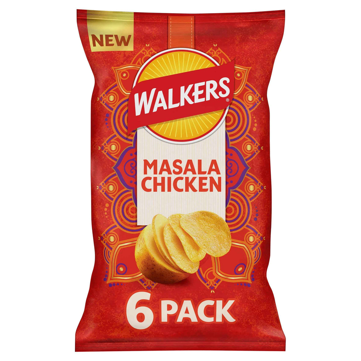 Masala Chicken Multipack Crisps 6 X by WALKERS