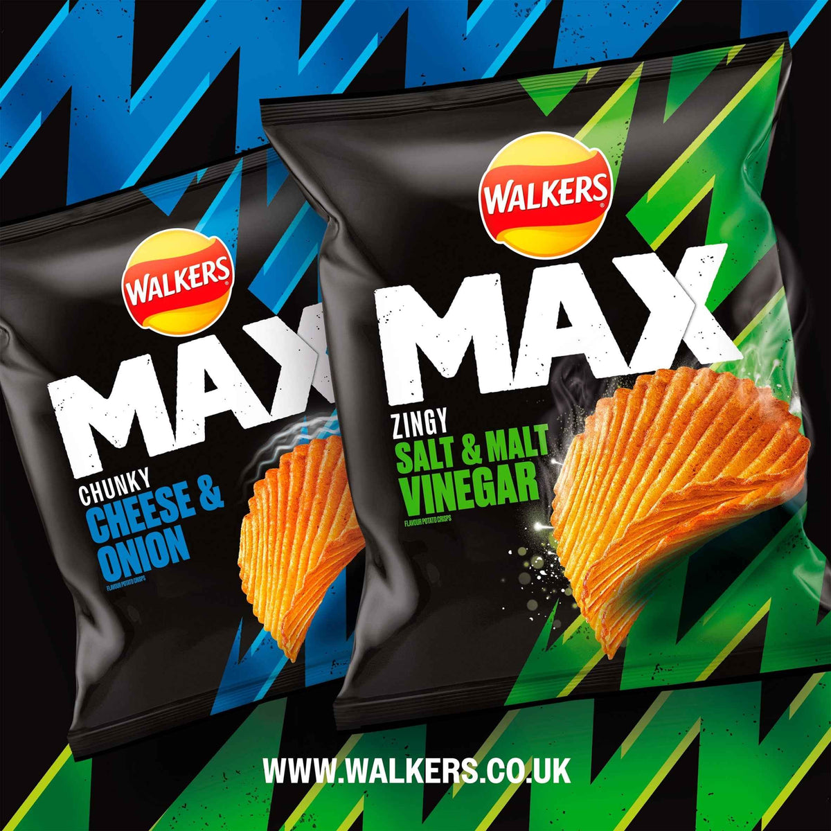 Salt & Malt Vinegar Crisps 60g by WALKERS MAX