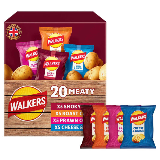 Meaty Variety Crisps - 20 X 25g by WALKERS