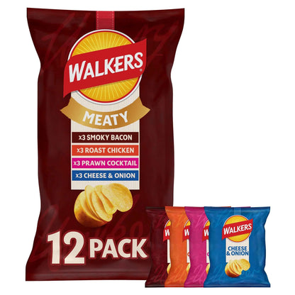 Meaty Variety Multipack Crisps 12x25g by WALKERS