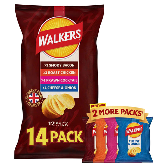 Meaty Variety Multipack Crisps 14x25g by WALKERS