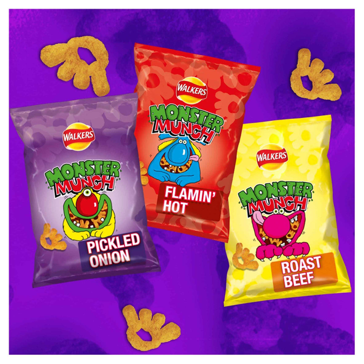 Monster Munch Pickled Onion Crisps 40g by WALKERS