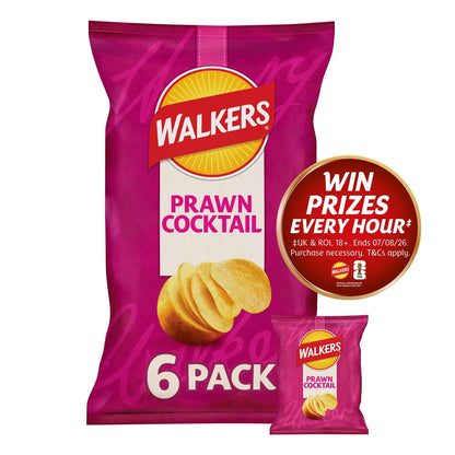 Prawn Cocktails Multipack Crisps 6 X by WALKERS