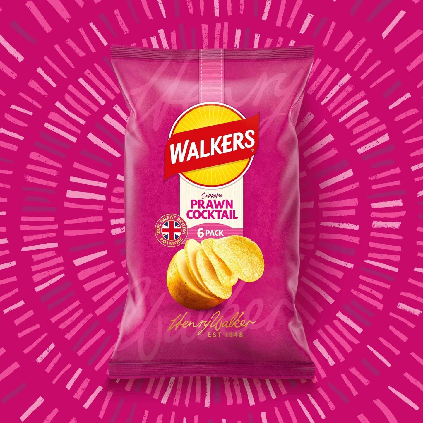 Prawn Cocktails Multipack Crisps 6 X by WALKERS