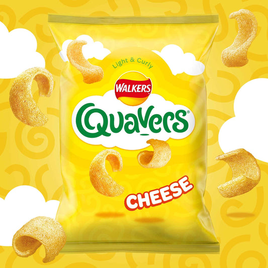 Walkers QUAVERS Cheese Flavour Potato Crisps (320g)