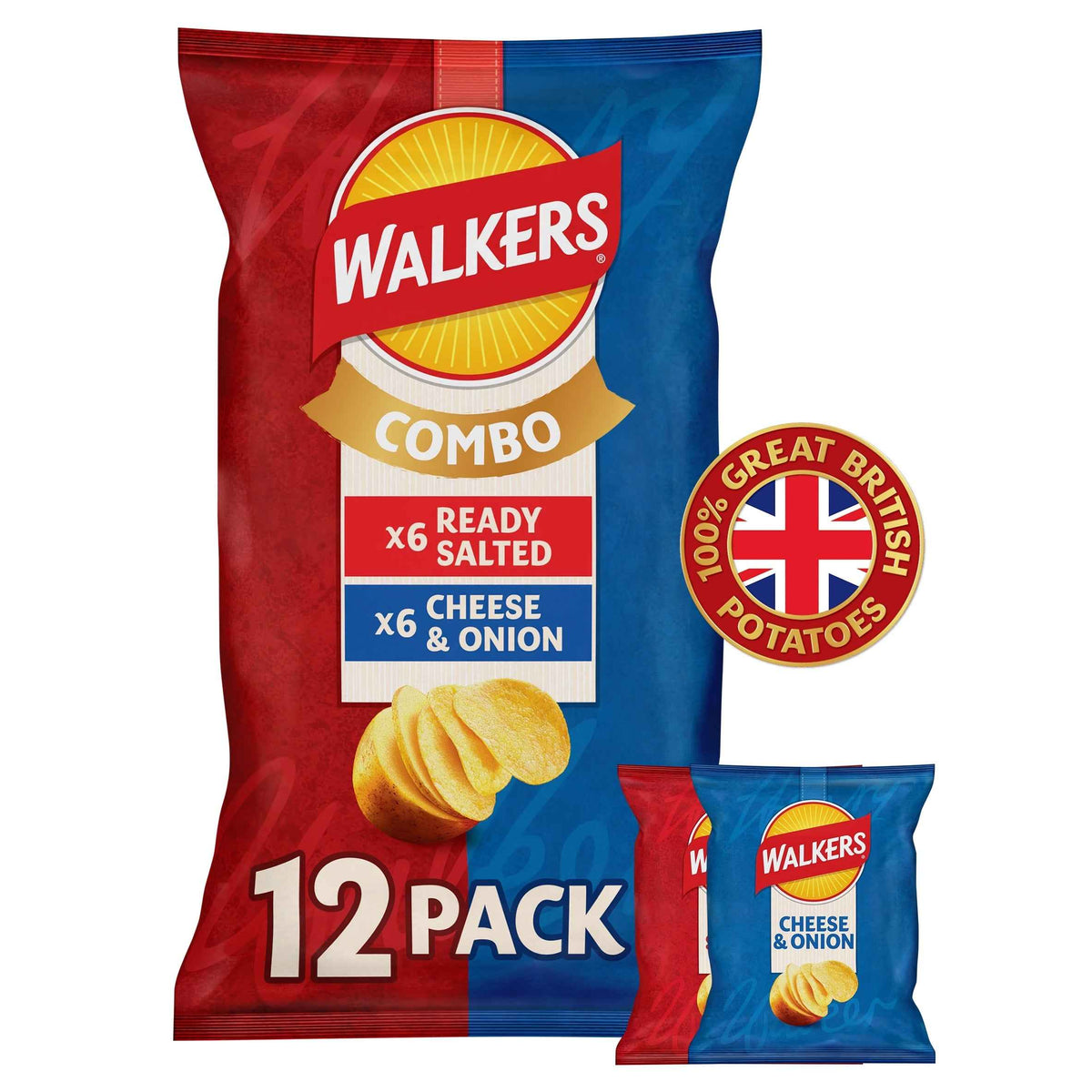 Ready Salted & Cheese & Onion by WALKERS