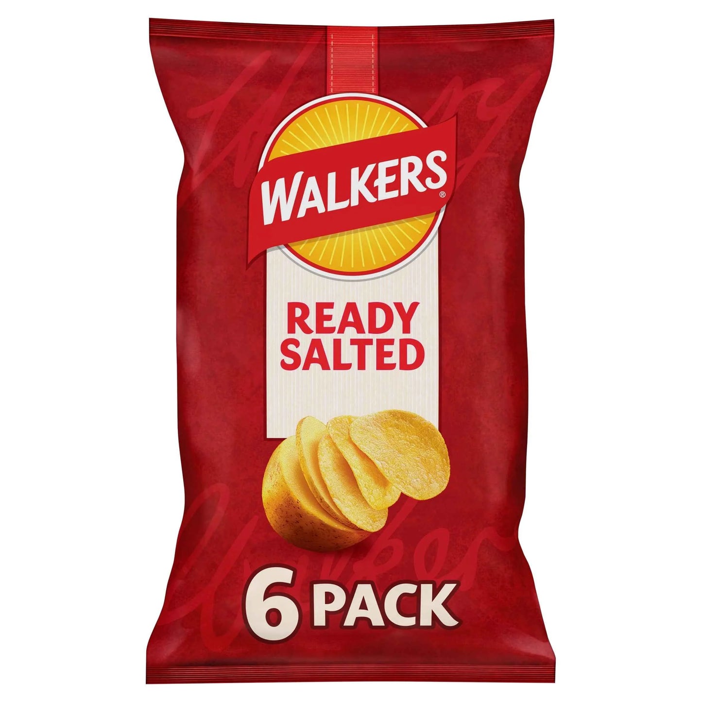 Ready Salted Crisps Multipack 6x25g by WALKERS