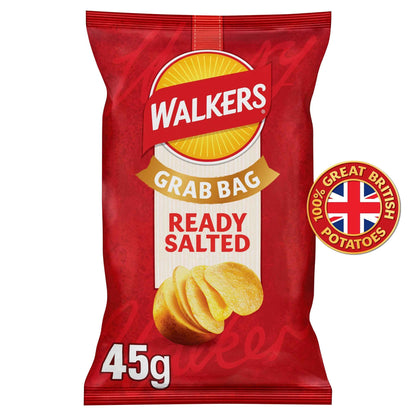 Ready Salted Grab Bag Crisps 45g by WALKERS